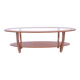 Table basse scandinave ovale vintage