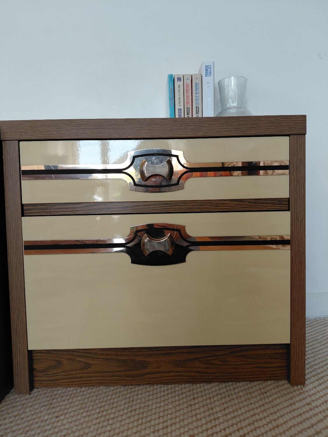 Paire de chevets "Rauch"-Icône Space Âge à double rangement (1970)