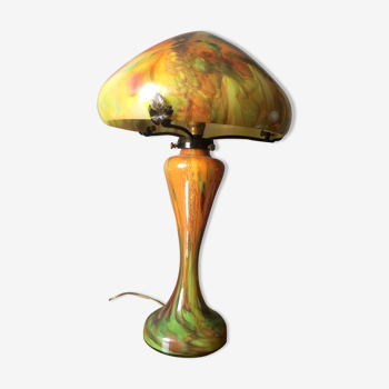 Lampe champignon modèle Odéon, Verrerie La Rochère France