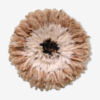 Juju hat intérieur naturel contour blanc puis beige de 60 cm