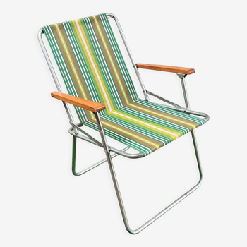 Vintage 70 year camping folding chair