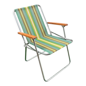 Vintage 70 year camping folding chair