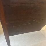 Sheraton flamed mahogany serving trolley, late 18th century