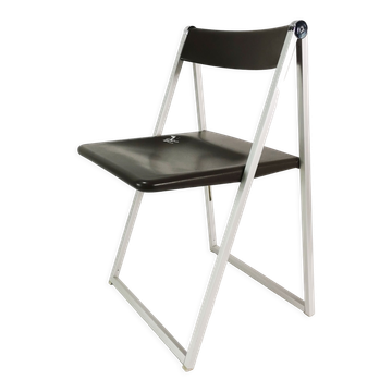 Chaise pliante, interlubke, par f. hero & k. odermatt, années 1970