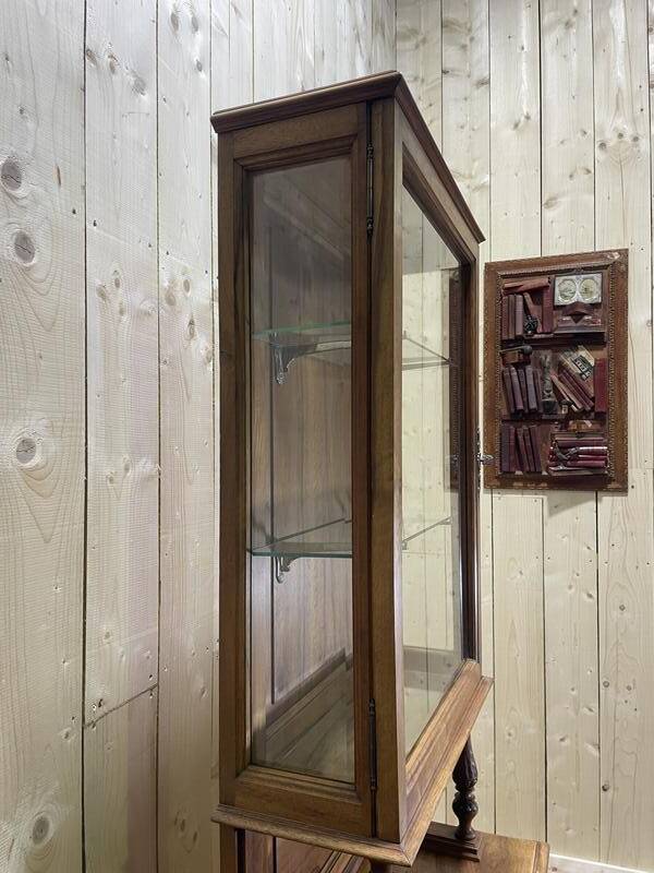 Buffet / Vitrine en noyer Napoléon III