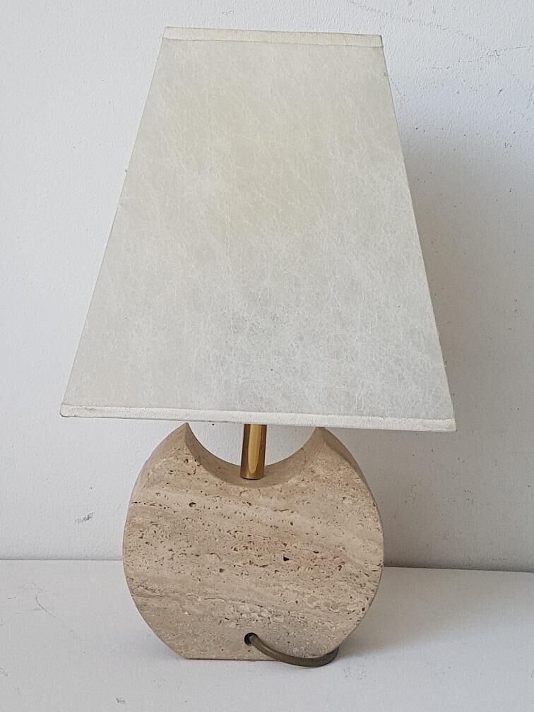Lamp in travertine 70s