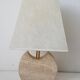 Lampe en travertin années 70