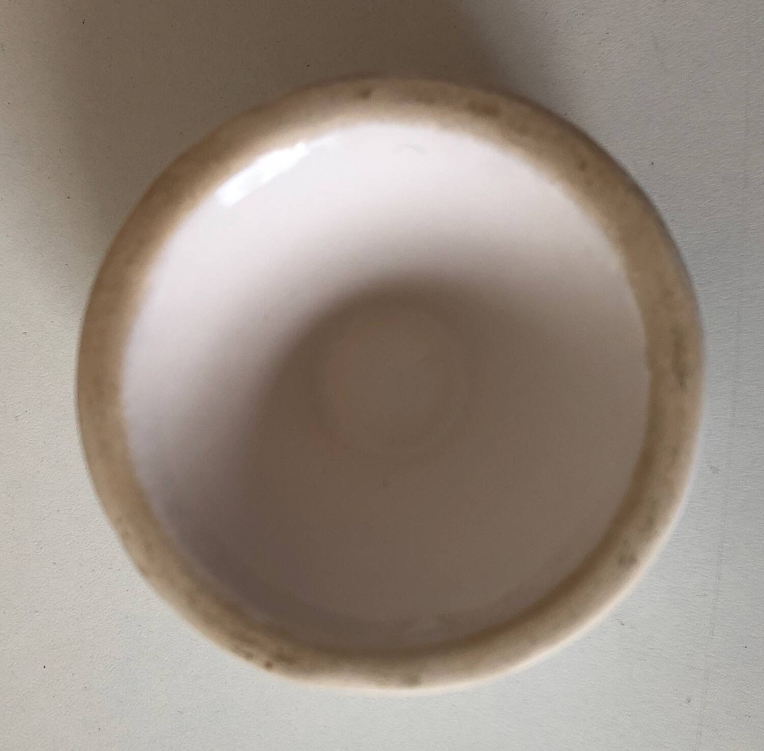 White ceramic footed bowl