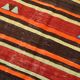 6x9 Red Brown Mid Century Modern Vintage Rug, 191x274Cm