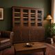 Vintage XL industrial display cabinet / pharmacy cabinet / laboratory cabinet