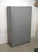 Armoire, vestiaire d'atelier en bois peint en gris