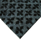 Hand-Knotted Bohemian Turkish 1980s 156 cm x 256 cm Black Carpet