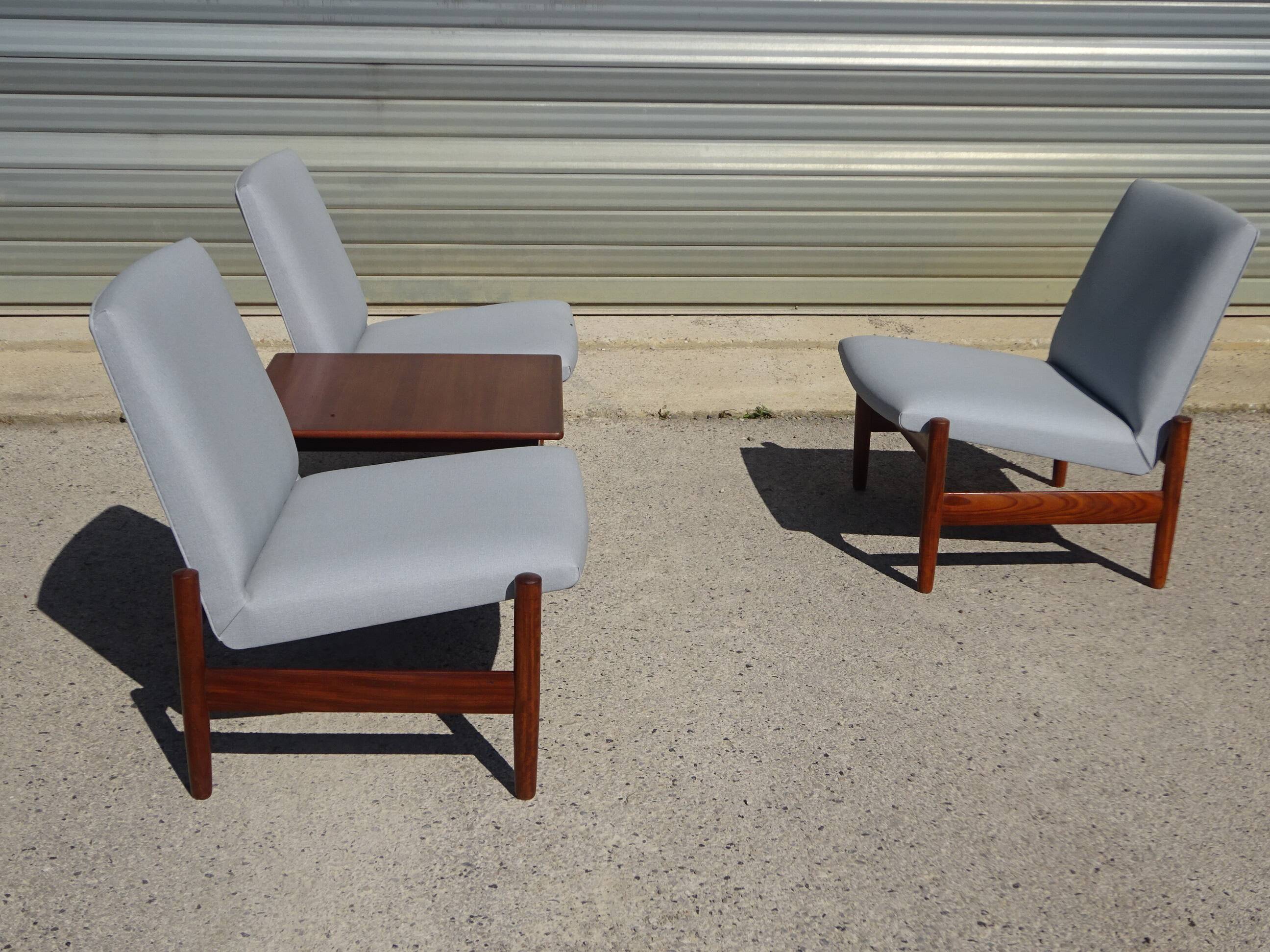 Modular bench and coffee table signed