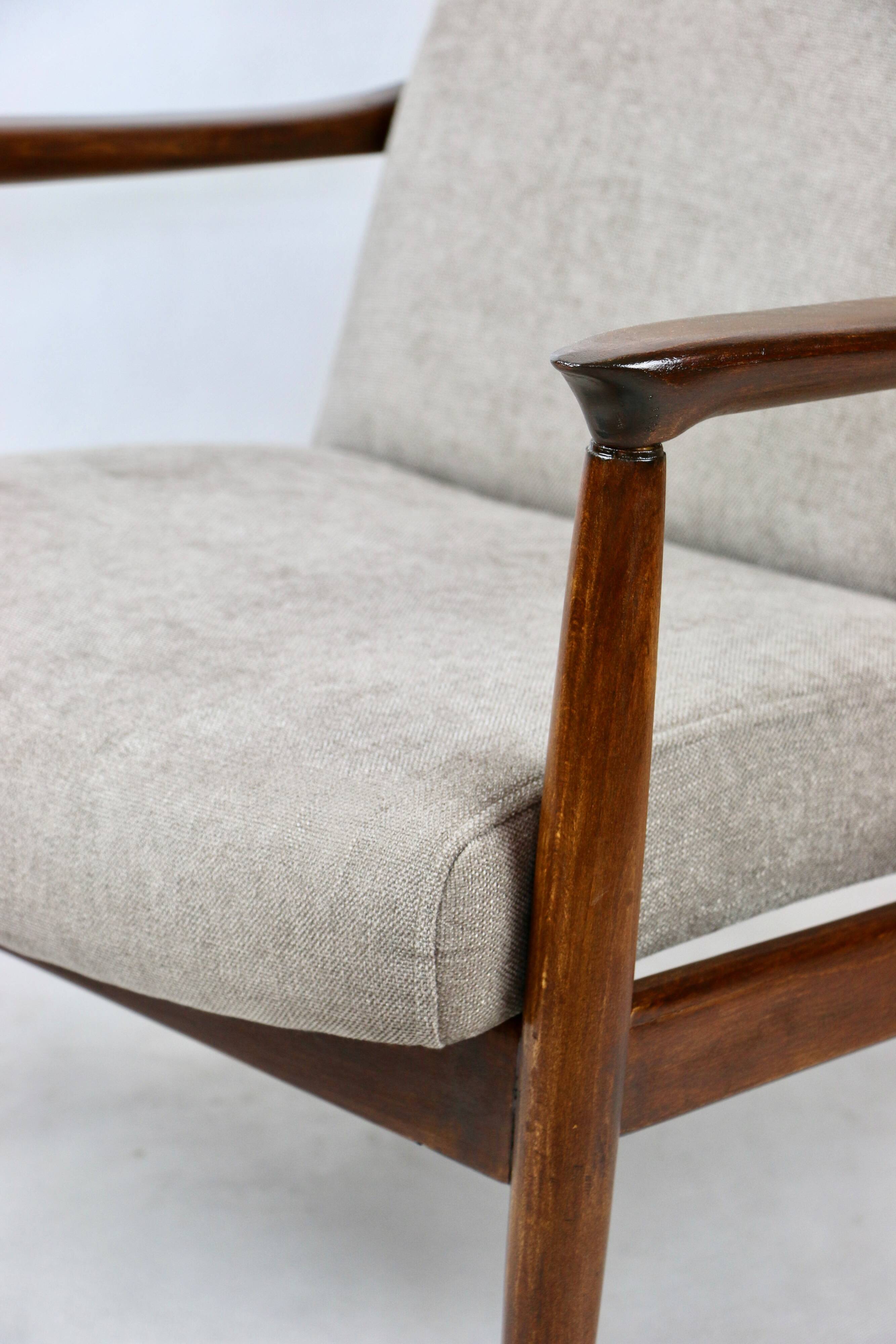 Beige GFM-64 Armchair attributed to Edmund Homa, 1970s