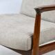 Beige GFM-64 Armchair attributed to Edmund Homa, 1970s