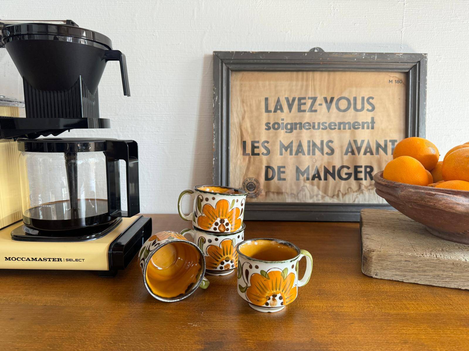 Boch La Louvière cups - Paradiso Yellow series