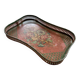 Small decorated tin tray