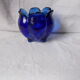 Blue glass vase