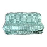 2-seater sofa in checked fabric, France, 1980