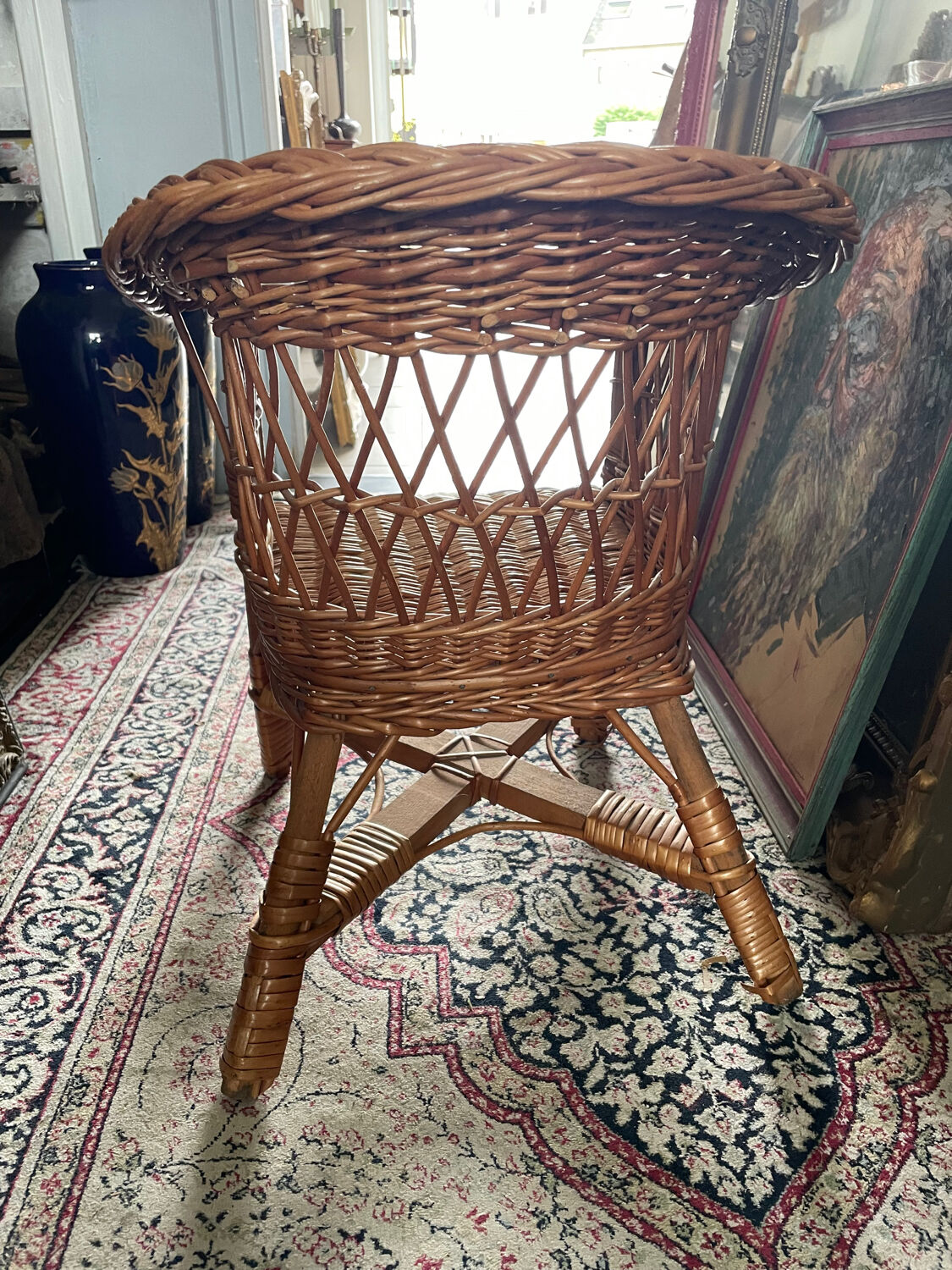 Fauteuil rotin enfant