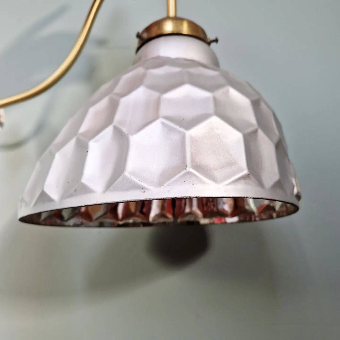 Mercurised glass wall light, Helioray, 1930