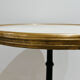 Bistro table cast iron marble and brass