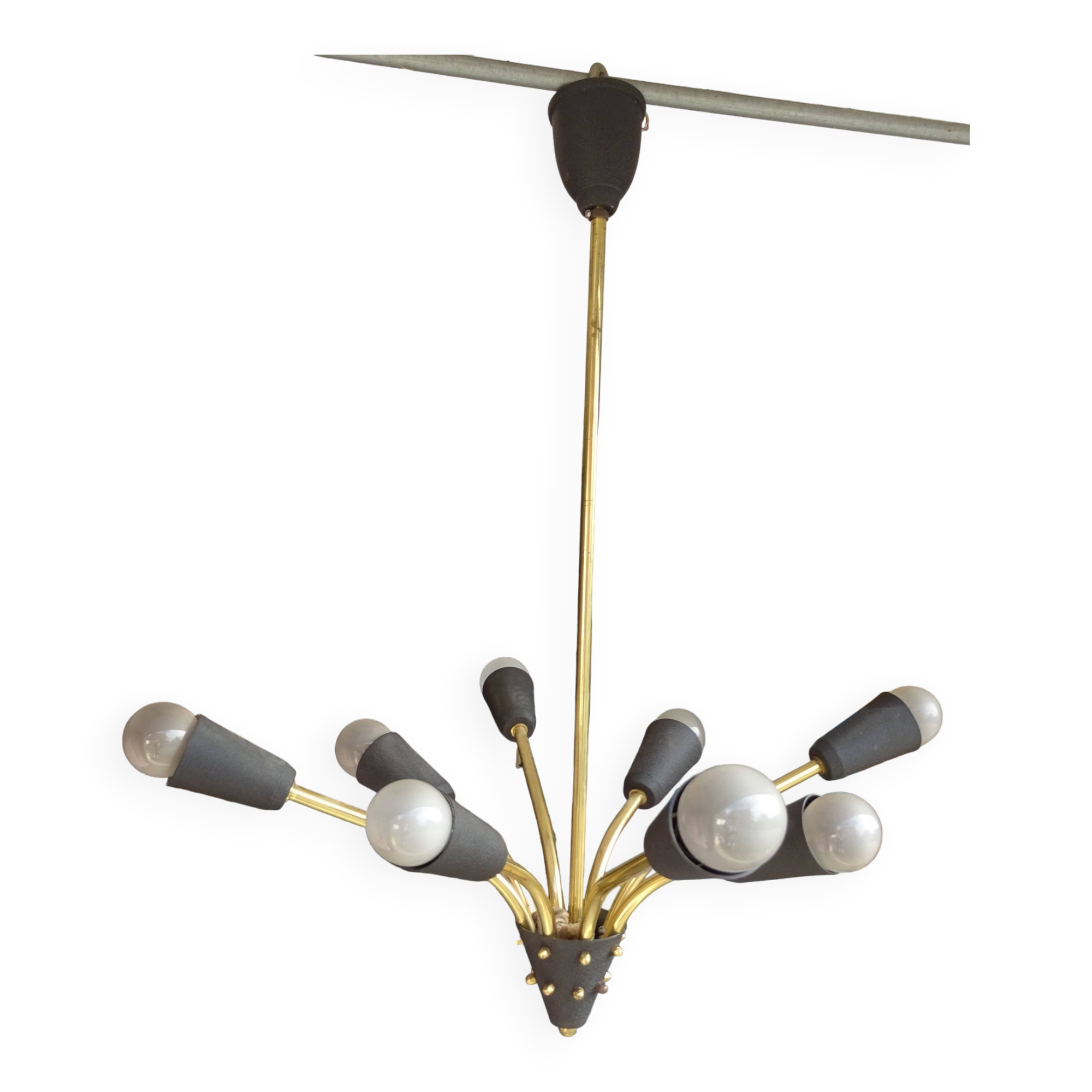 Vintage rockabilly sputnik chandelier from the 60s