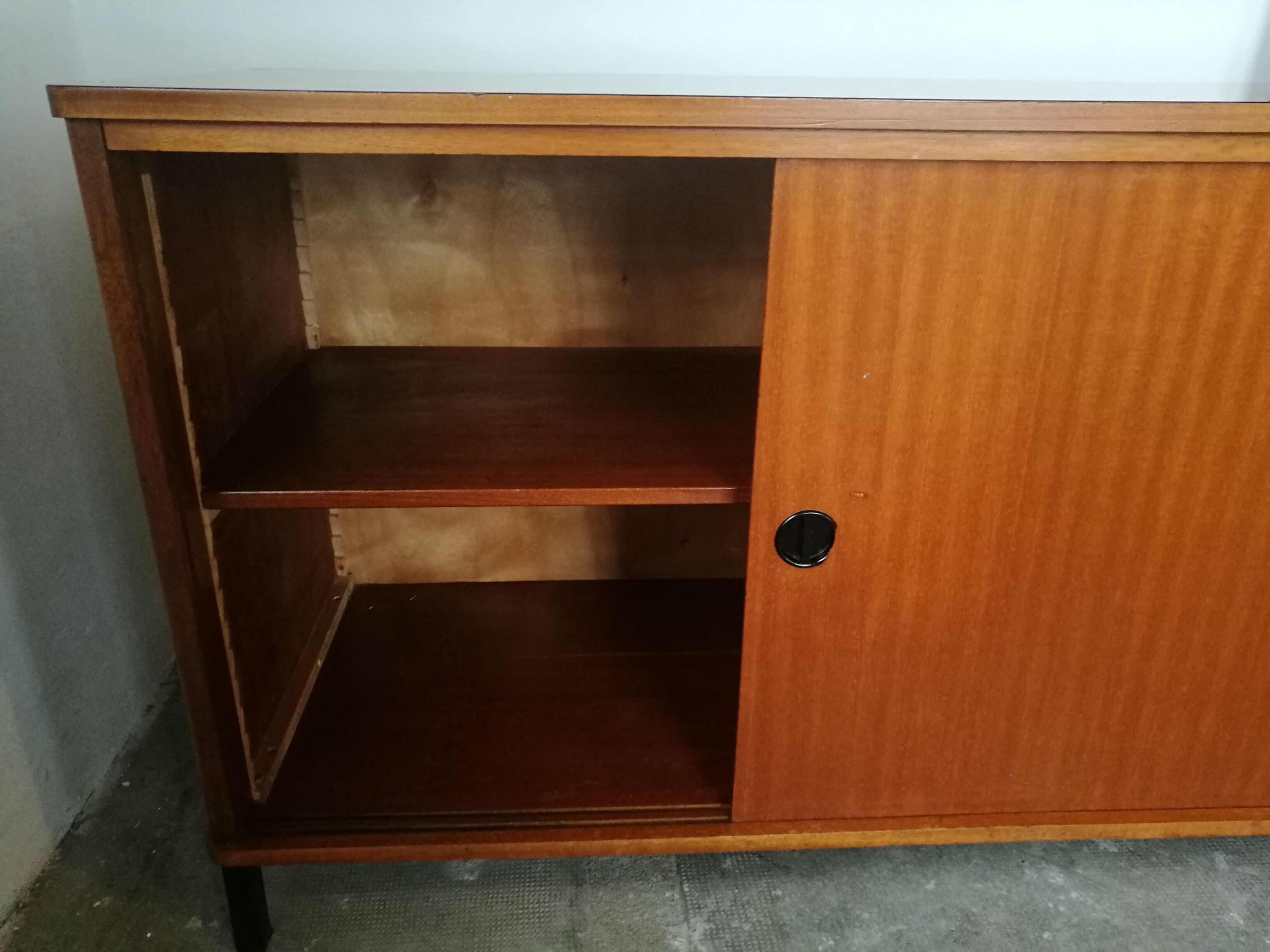 Vintage sideboard sliding doors