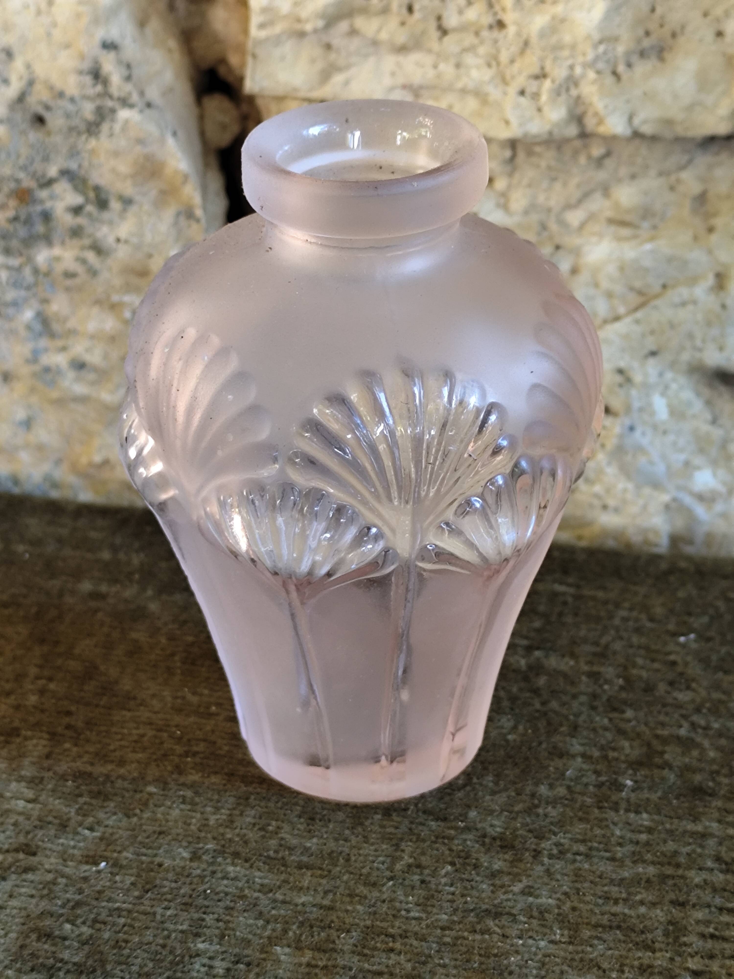Pink glass vase