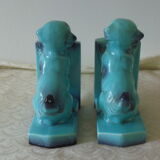 Pair of earthenware bookends