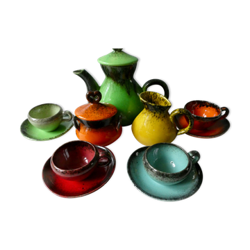 Coffee service Keraluc Quimper France, 4 cups