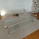 Table XL Laiton massif et Plexiglas-Style Jansen 1970