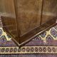 Small English Art Deco student wardrobe in walnut from the 1950s.