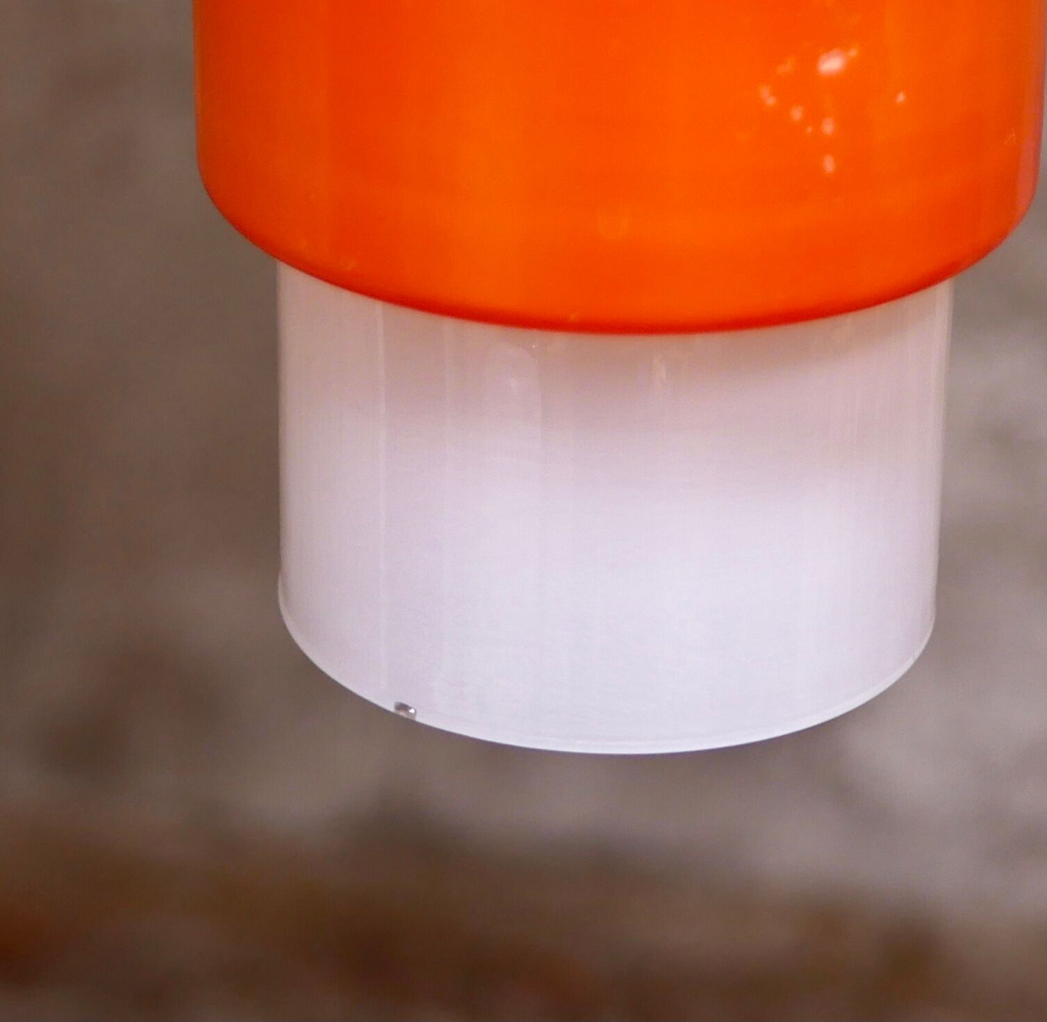 Vintage opaline pendant lamp