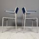 Minimalist Metal and Plywood Stackable Armchairs by Gijs Van Der Sluis