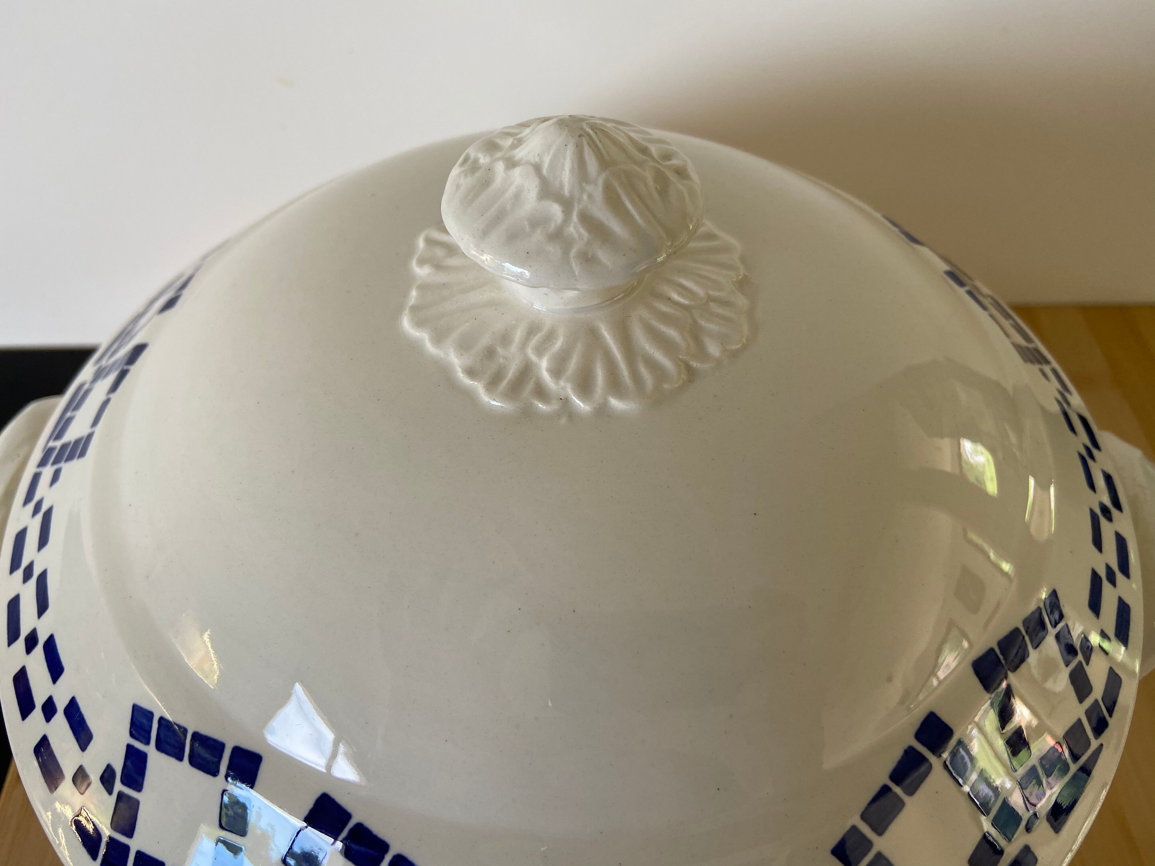 Limoges porcelain bulging soup