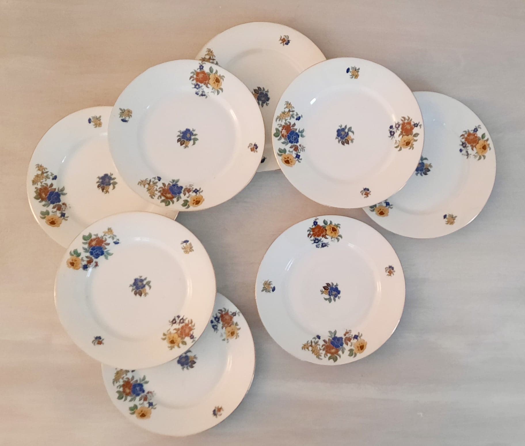 Plates dessert - porcelain - limoges