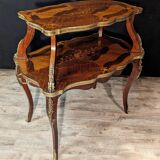 Table à Thé Marquetée Style Louis XV