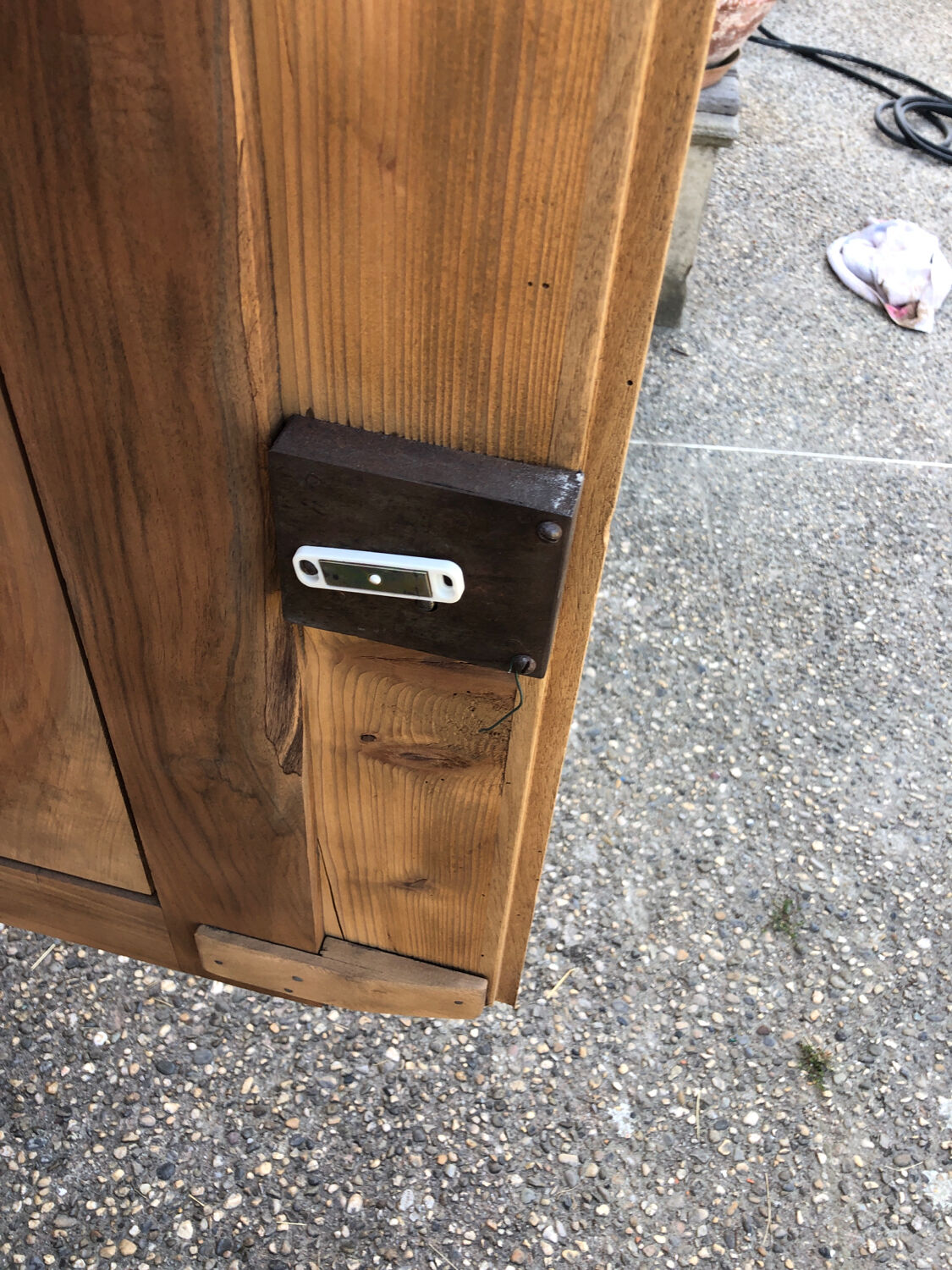 Solid walnut sideboard