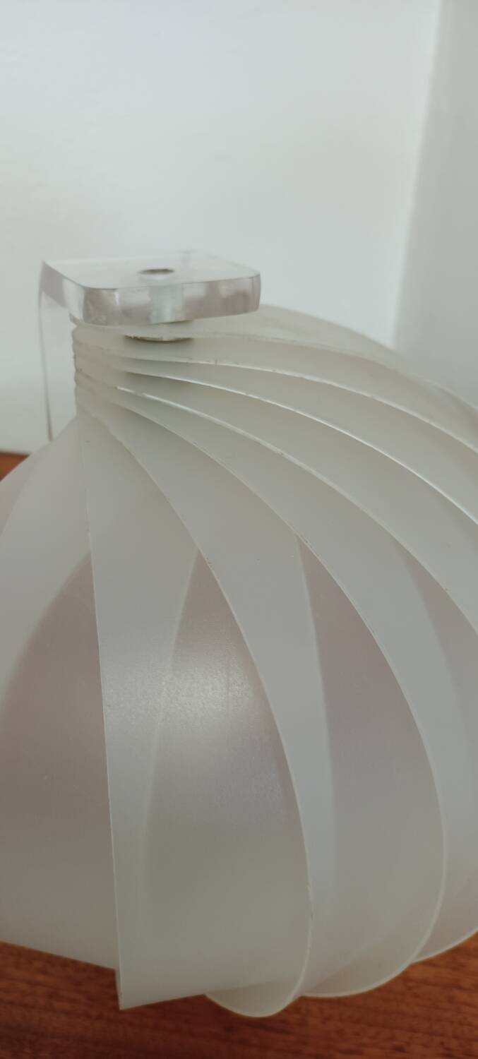 Moon slatted wall light