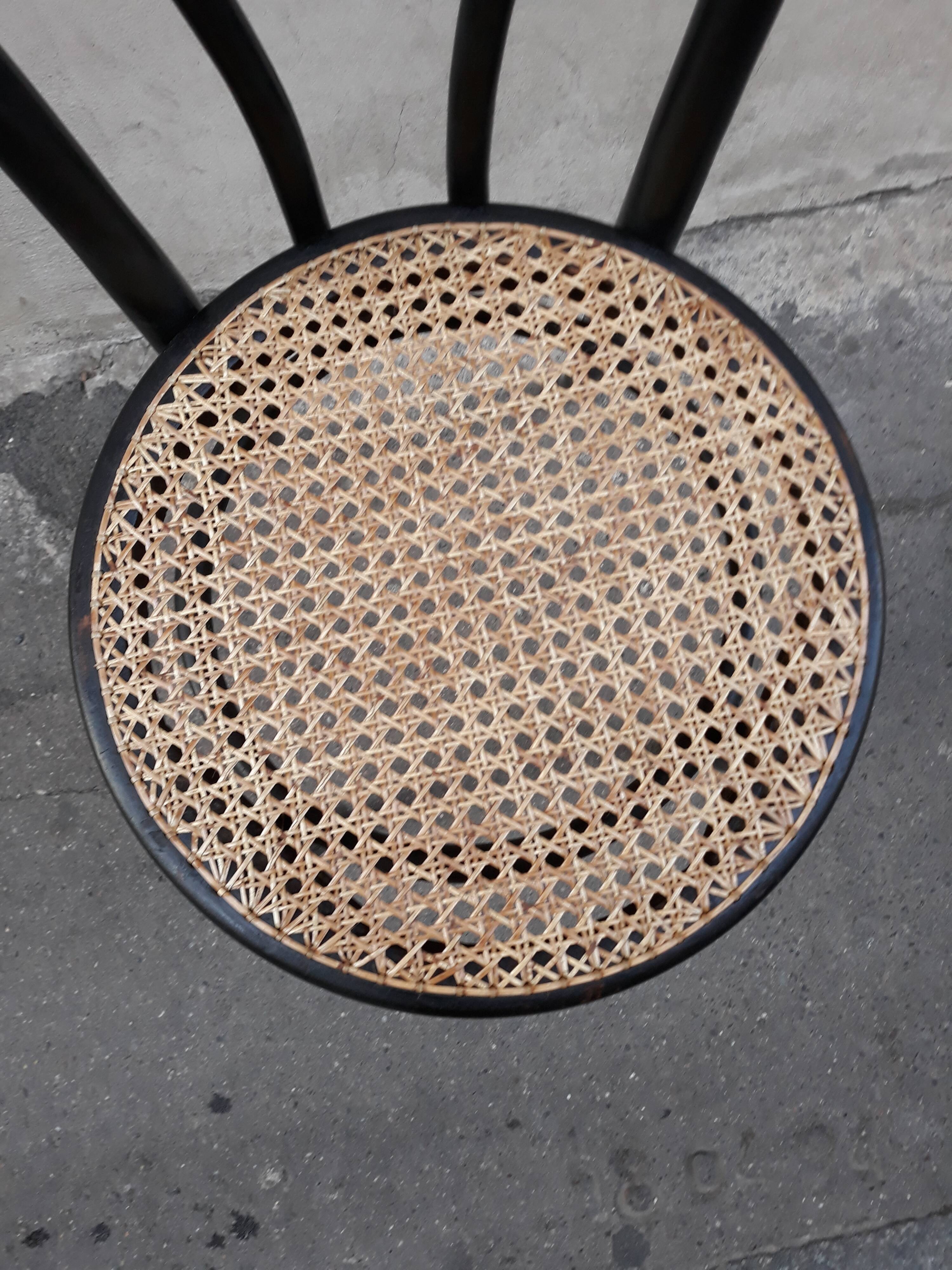 Black vintage bistro chair