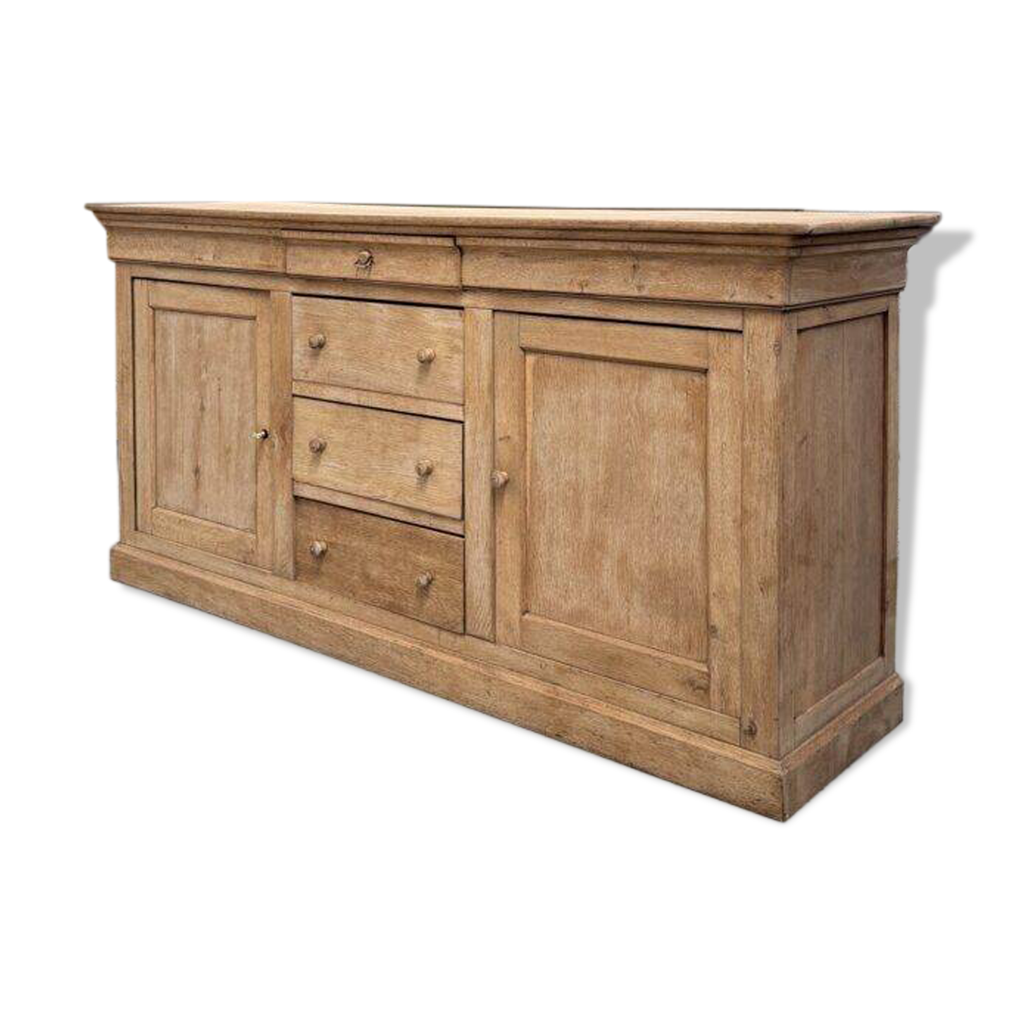 Enfilade in solid raw oak from the 19th century.