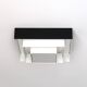 Ziggurat ceiling light Raak Amsterdam in black and white metal, 1960s.