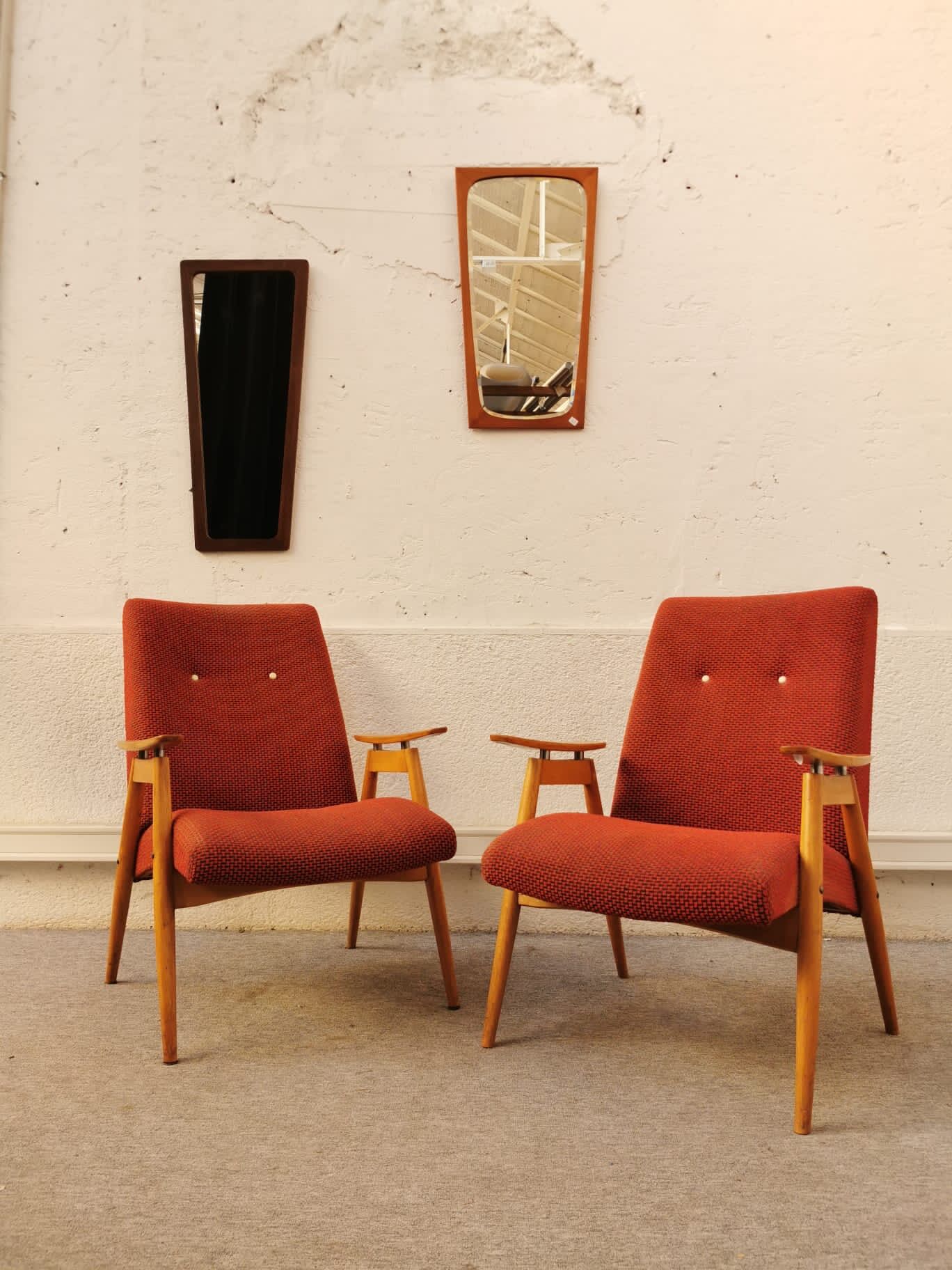 Vintage red armchair