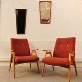 Vintage red armchair