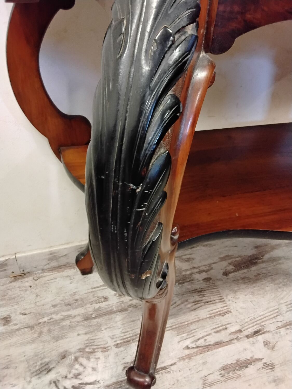 Console 19th Century in walnut