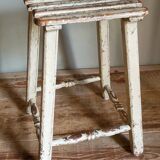 Patinated workshop stool old early twentieth century