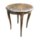 Quadripod pedestal in solid wood