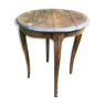 Quadripod pedestal in solid wood