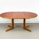 Danish Round Teak Dining Table with Extensions by Gudme Møbelfabrik, 1970s